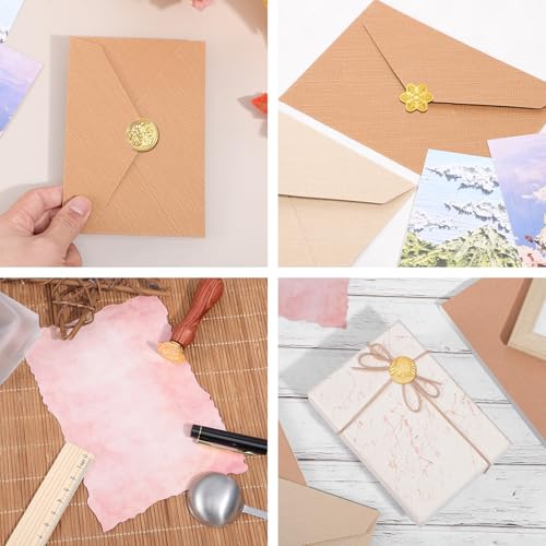 23 Stück Wachssiegel Siegelstempel Set - Siegelköpfe - Zinklegierung Siegelstempel Set mit Holzgriff Siegelwachs Set, Ideal für Einladungen, Briefe, Geschenke