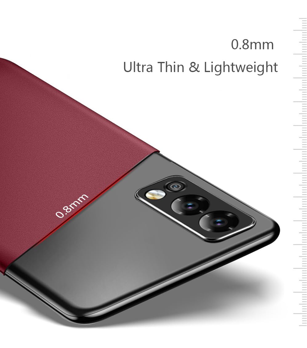 Bastmei OnePlus 9 5G Hülle – Ultradünn, Kratzfest, Mattiert & Rutschfest Mit Kameraschutz (Schwarz)