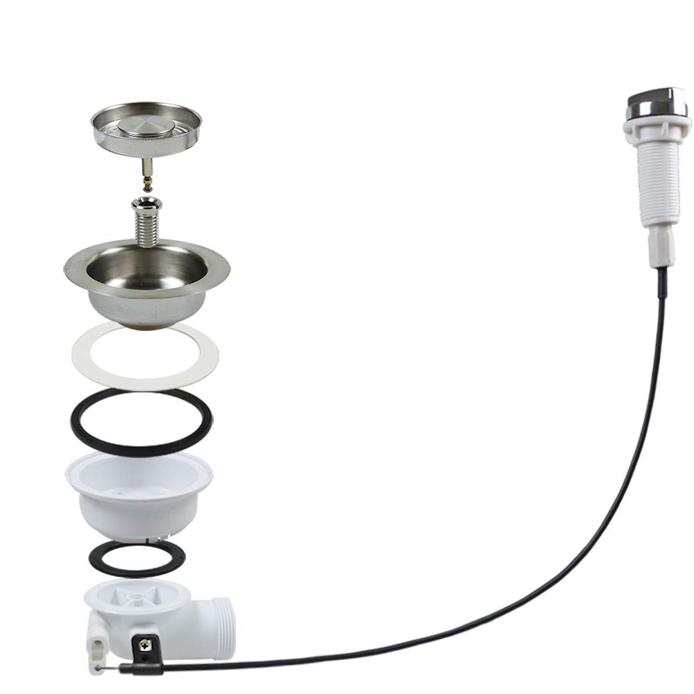 Talea 114MM Sink Cable Control Bowl Type Strainer XK310 Automatic Basket Strainer Waste