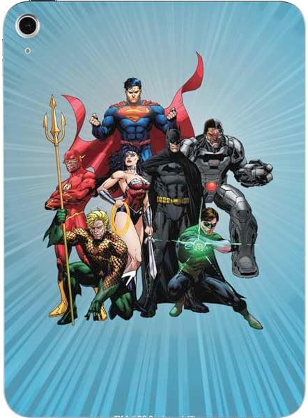 Skinit Decal Tablet Skin Compatible with iPad 11th Gen (2025) - Officially Licensed Justice League Heroes Stance 1 Design