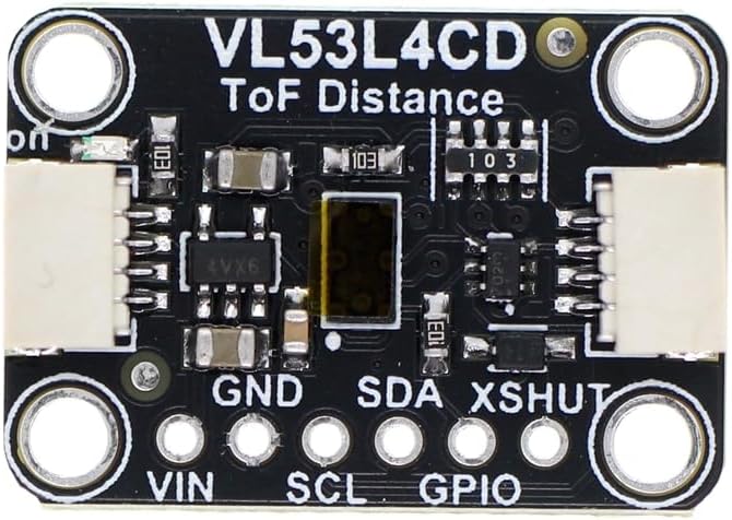 DONGKER VL53L4CD ToF Range Sensor Module,DC 2.7V-5V Ranging Sensor Module 0 to 1300 Millimeters Full Field of View (FoV)