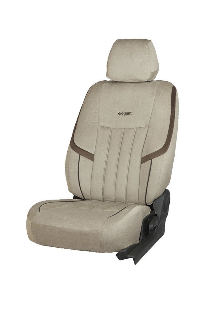 Elegant Velvet King IGrey Fabric Car Seat Cover for Renault Kwid AMT