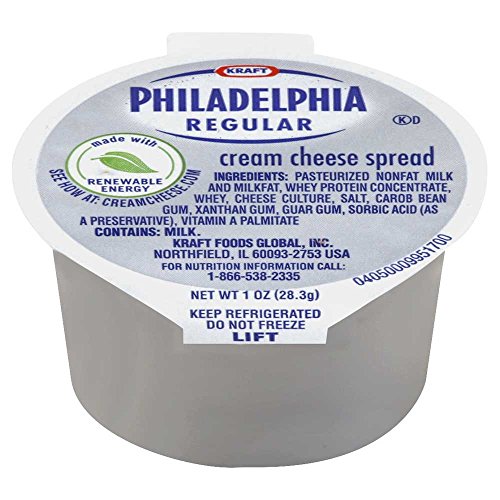 Philadelphia Original Cream Cheese Spread Cups, 1 Ounce - 100 Per Case. #TOP4
