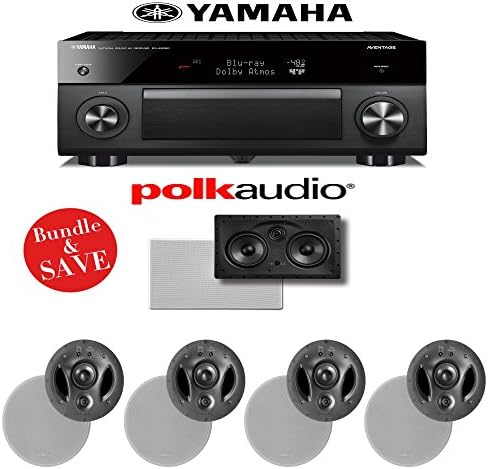 Yamaha RX-A3060BL AVENTAGE 11.2-Channel Network A/V Receiver + Polk Audio 700-LS + Polk Audio 255C-LS - 5.0 In-Wall / In-Ceiling Home Speaker Package