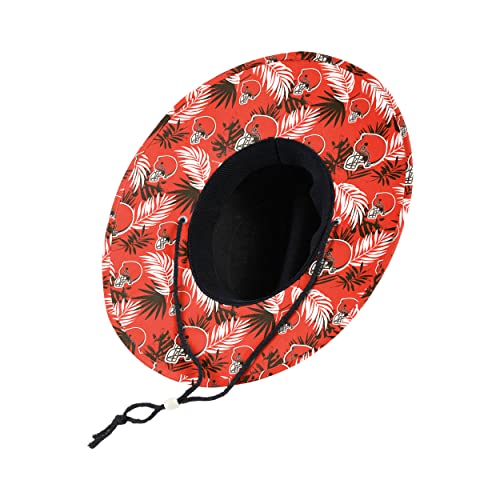 Image of FOCO Men's NCAA College Team Logo Floral Straw Sun Hat
