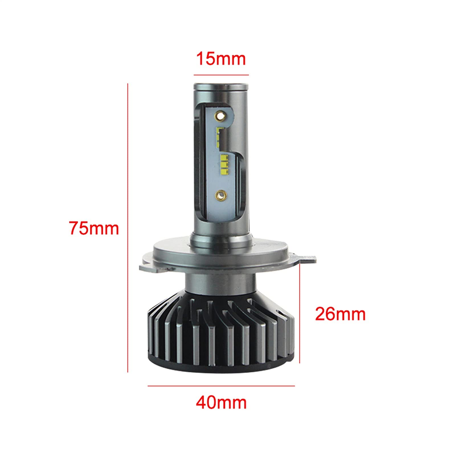 Żarówka ledowa Reflektor samochodowy H4 H7 LED CANBUS H1 H3 H3 H9 H11 9005 HB3 9006 HB4 880 881 H27 CSP LED Bulb 110 W 16000LM Auto Light 12V (Color : 6000K, Size : H3)