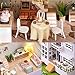 TuKIIE DIY Miniature Dollhouse Kit with Furniture, 1:32 Scale Creative Room Opened & Closed Mini Wooden Doll House for Kids Teens Adults(Happy House)