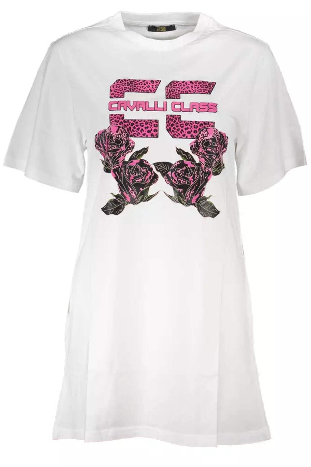 Robe en coton blanc Cavalli Class légère et opaque pour l'été - 3