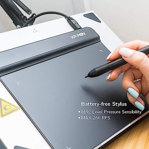 XP-PEN Star G640 Grafiktablett 6x4 Zoll Zeichentablett OSU! Pad mit batterielosem Stift 20...