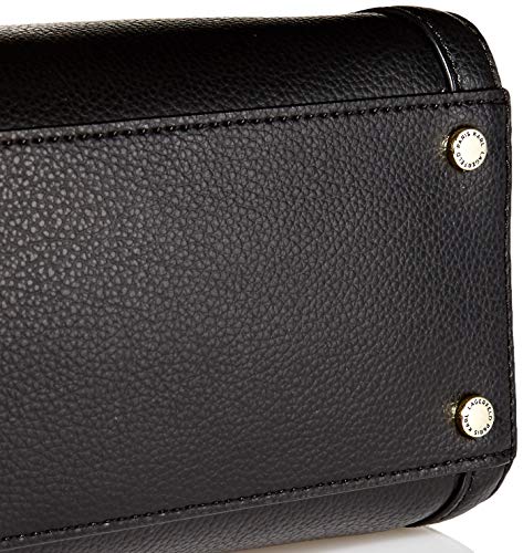Karl Lagerfeld Paris IRIS Satchel Handbag, Black/Gold