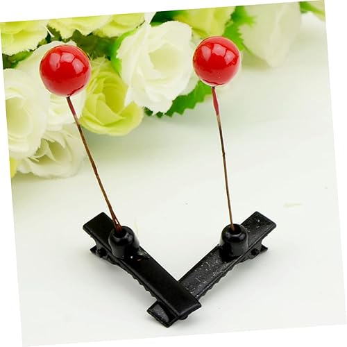 Miniatura 7 de FOMIYES Accesorios para el cabello para niñas, 30 unidades, pinzas para el pelo de plantas de simulación, brotes de frijoles, pinzas para el cabello