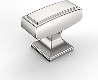 Vista 10 de Amerdeco ZH0010 - Paquete de 10 tiradores de gabinete negro mate de 3-3/4 pulgadas (3.780 in) con agujero central para gabinetes, manijas