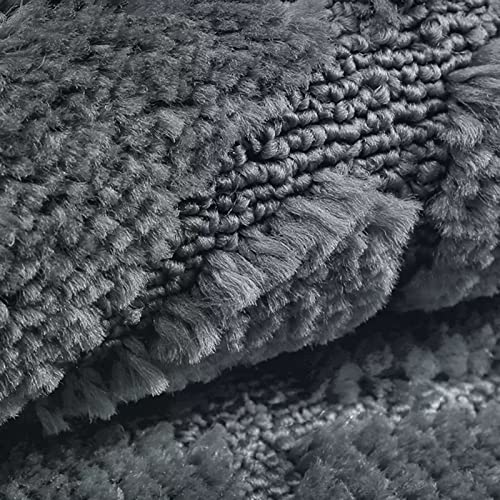 Tapis de porte lavable et antidérapant grand format gris