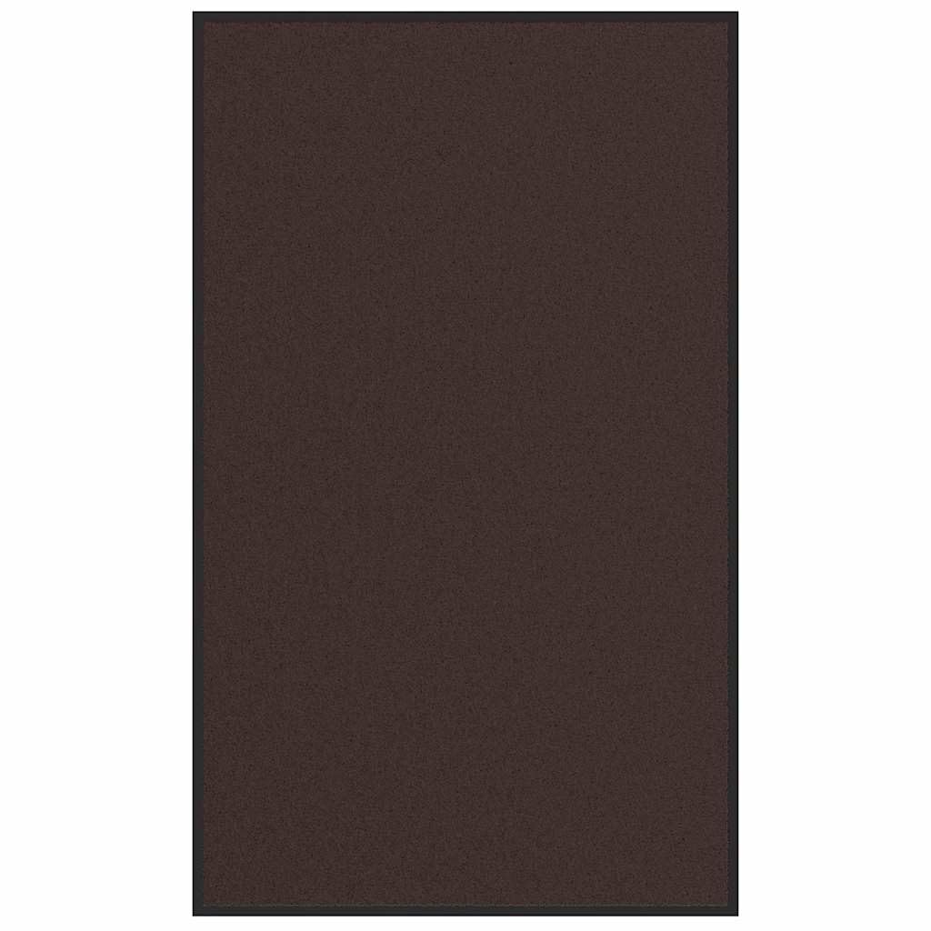 Schmutzfangmatte Braun 90x150 cm, strapazierfähige getuftete Polypropylen-Fußmatte mit Rutschfester PVC-Rückseite, Wasser- und schmutzaufnehmend, leicht zu reinigen