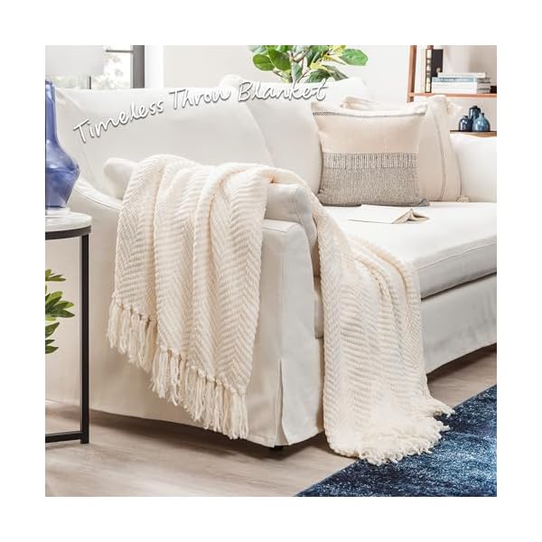   Chanasya-Premium-Textured-Knit-Throw-Blanket-with-Tassels-Soft-Cozy-Blanket-for-Couch-Bed-Living-Room-60-x-70-Cream