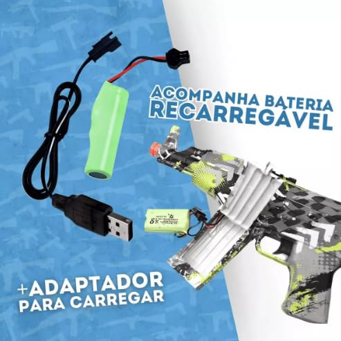 Brinquedo Pistola De Gel Automática Xniper Sortido Unitário