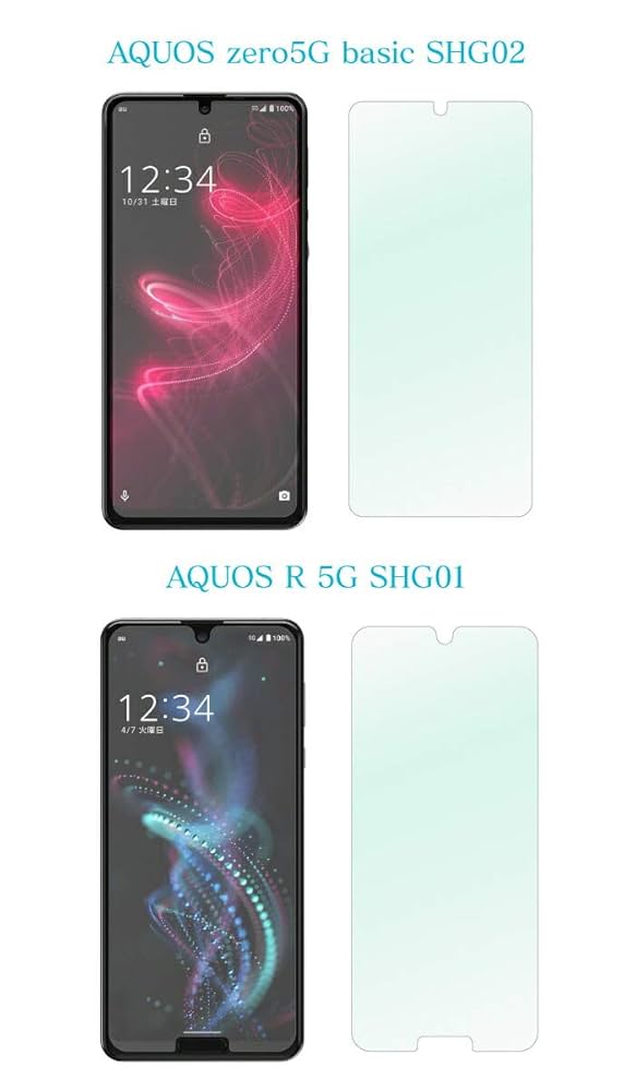 Amazon | [AQUOS SENSE6 SHG05] 保護フィルム クリア アクオス