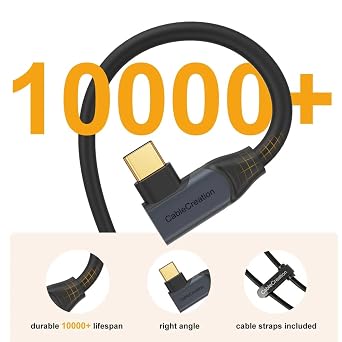 5 Gbps Type-C VR data Charging Cable Link Cable for Oculus Quest 2 90° Type-C End USB 3.2 cable 5 Meters 3A CC1064 Professional Computer connection Cable
