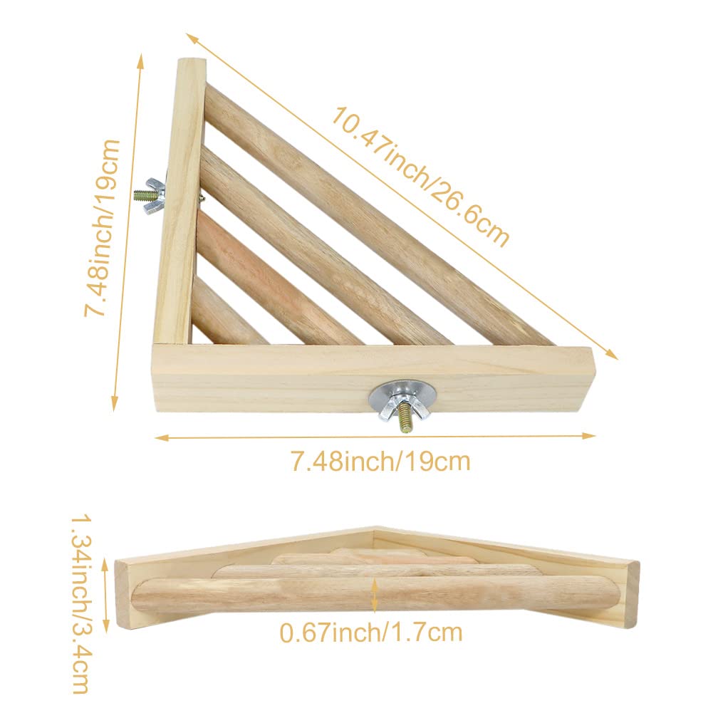 Litewoo Vogel-Sitzstange, Eck-Plattform-Ständer für Vögel, Wellensittiche, Sittiche, Nymphensittiche, Sittiche, Sittiche, Sittiche, Sit
