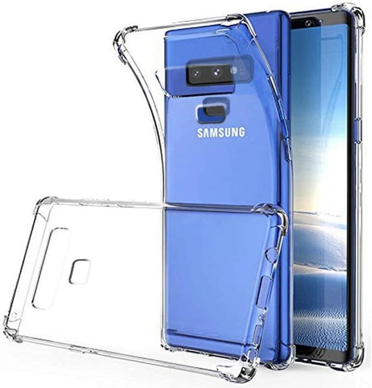 SkyTree Solid Shock Proof Bumper Hybrid Edge to Edge Protective Transparent Back Cover for Samsung Galaxy Note9 / Samsung Galaxy Note 9 6.4"