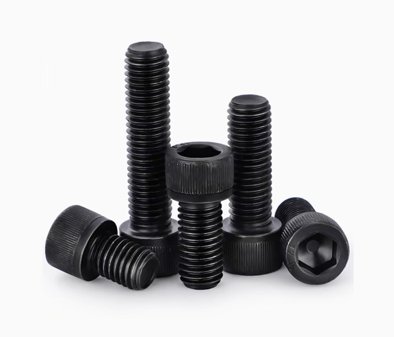 20pcs M4 x 22 mm Black Hex Socket Cap Head Screws Bolts,12.9 Grade