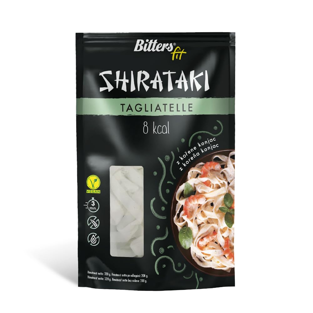 Bitters Shirataki MIX Pasta di Konjac - 5xSpaghetti Slim, 5xBold, 5xRiso, 5xTagliatelle - 20x200g