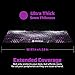 Extended Gaming Mouse Mat/Pad - XL Large, Wide (Long), Stitched Edges | 37.4W x 13L, 5mm Thickness (Black_Purple)