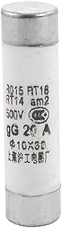 Aexit 500V 20A Fuses 10 x 38mm Cylindrical Fuse Links Fuse Links 20 Pcs
