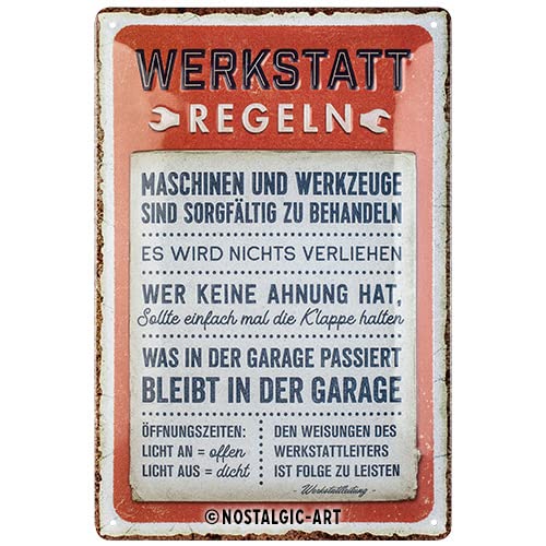 Nostalgic-Art Retro Hängeschild BMW Service – 10x20 Cm, Metall, Lizenziert, Made In Germany