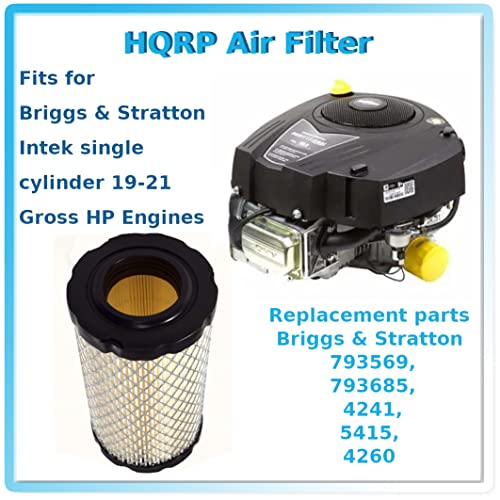 image for HQRP Filter Kit compatible with Craftsman YT3000 YS4500 LT2000 42