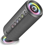 Altavoz Bluetooth portatil 5.4, 30W Altavoz Bluetooth Potente, Doble Graves Speaker, 30H Reproducción, IP7 Impermeable Altavoces
