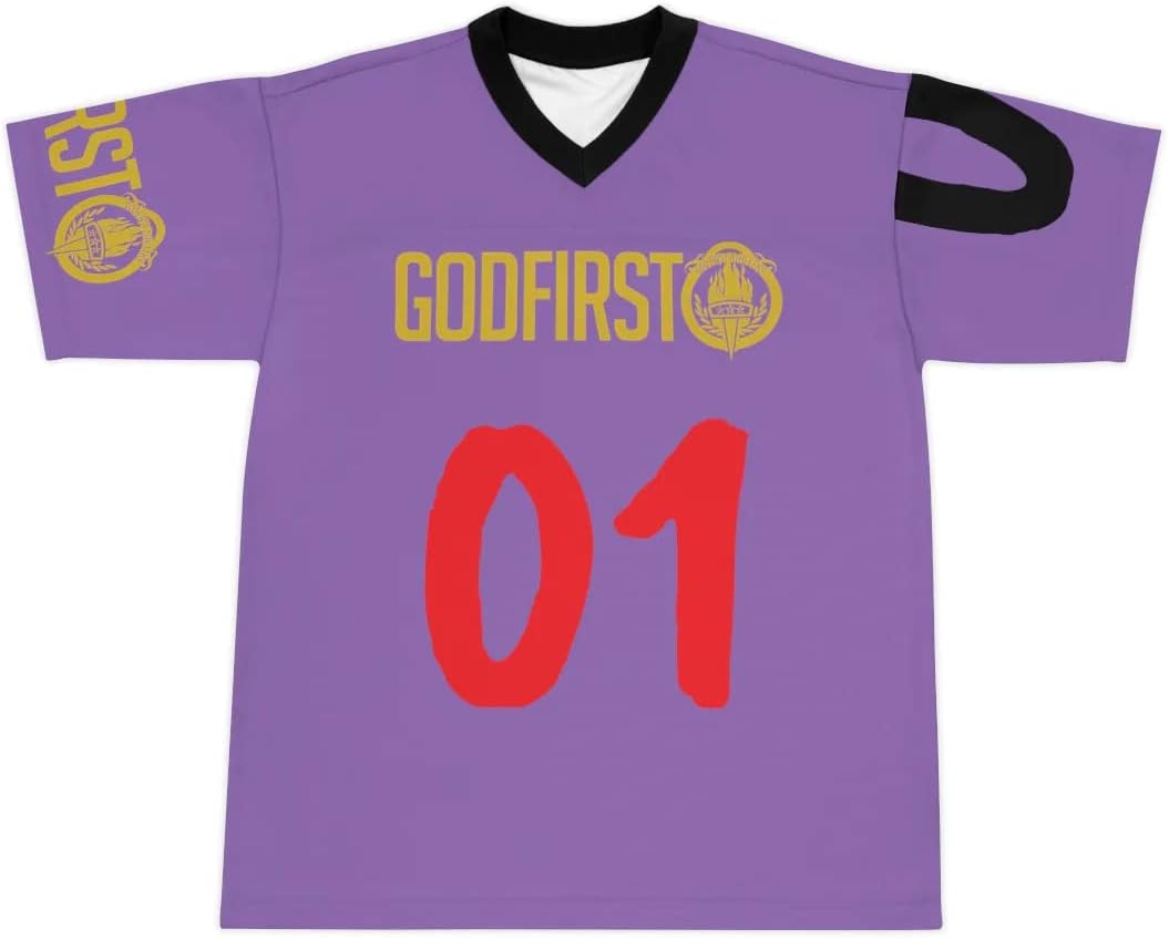 gfaapparel Men & Women Football Jersey Black Collar 4XL