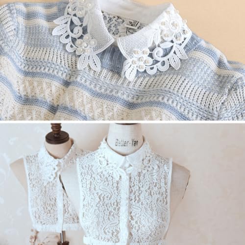 Fake Collar Detachable Dickey Collar Blouse Half Shirtirt False Collar Casual Decor 7