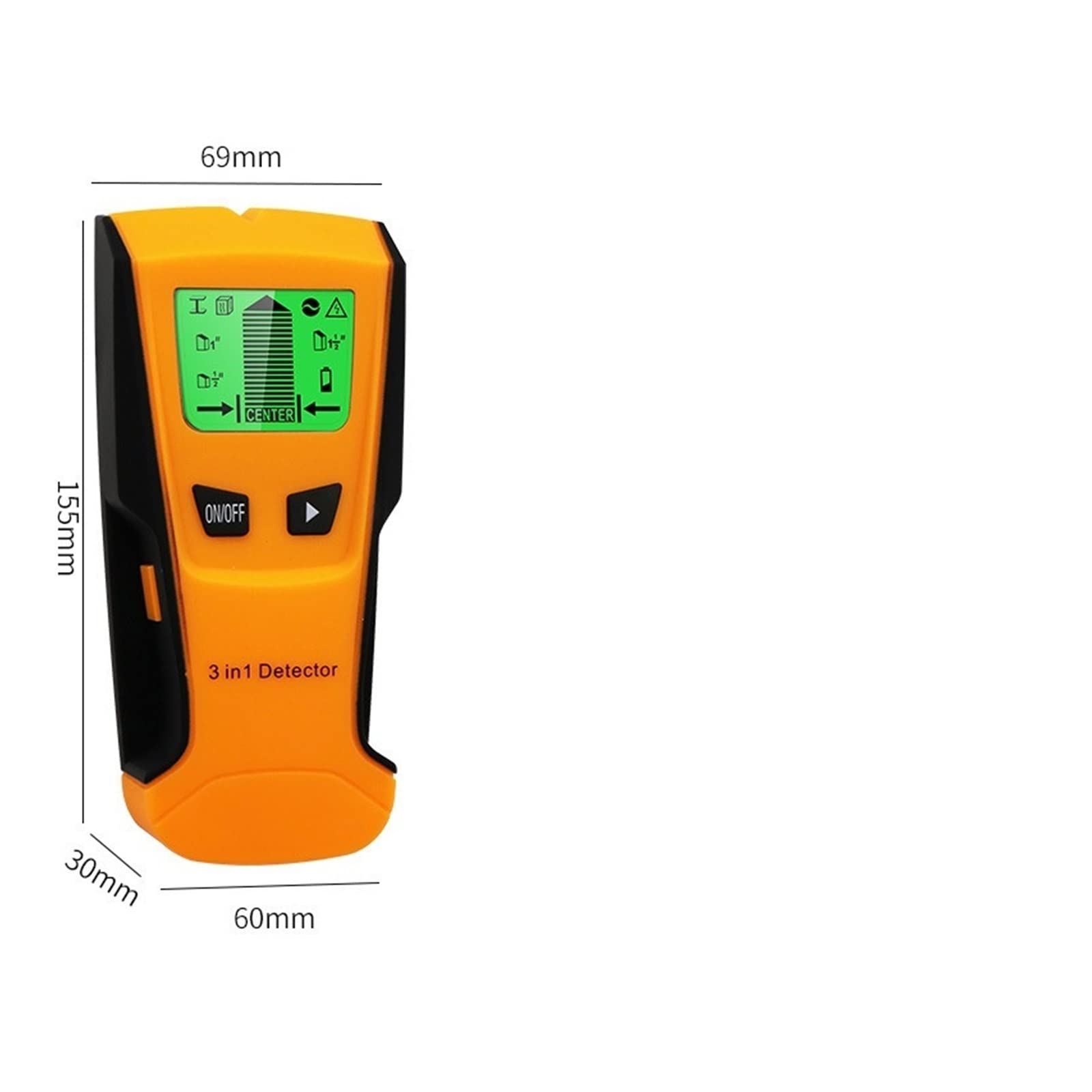 Wykrywacz Profili, 10 sztuk 3 w 1 ręczny profesjonalny wykrywacz metali głębokość Pinpointer Stud Finder skaner ścienny czujnik do wykrywania drutu poszukiwacze metalu