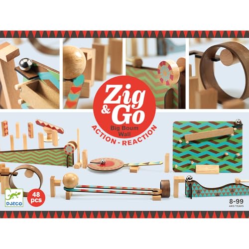 DJECO Zig & Go Big Boum Wall Set de Construcción 48 piezas miniatura 5