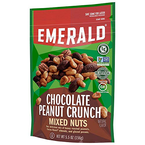 Kmwa Emerald Chocolate Peanut Crunch Mixed Nuts, 5.5 Ounce Resealable Bag (Pack Of 2) #TOP5