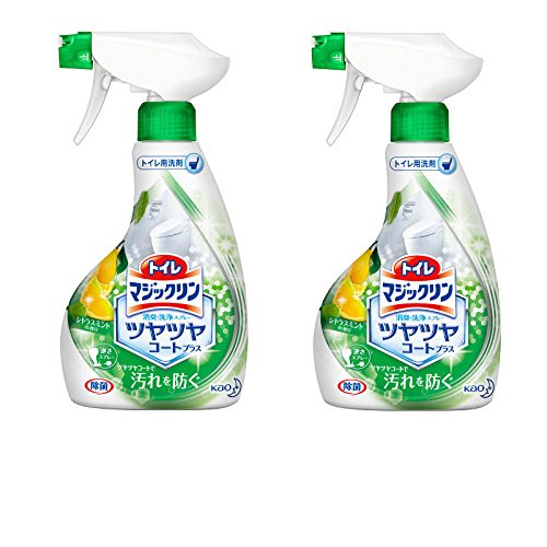【まとめ買い】花王 トイレマジックリン ツヤツヤコートプラス トイレ用洗剤 消臭・洗浄スプレー シトラスミントの香り 本体 380ml