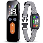 Dog Training Collar with Remote, Dog Shock Collar with Beep Safe Shock and Security Lock, Waterproof Shock Collar for Medium Large Breeds Dogs (30~120 lbs)