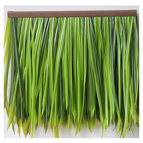 Techo de hierba artificial de PE resistente en pack de 8 piezas de 50x50 cm 2