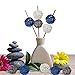 Yaomiao 15 Pieces Vase Filler Rattan Balls Decorative for Craft, Party, Wedding Table Decoration, Aromatherapy Accessories, 1.8 Inch(Blue Gray White)