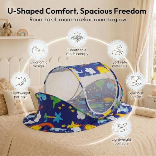 Image of StarAndDaisy Baby Mosquito net for Baby, Breathable mesh-Sleeping Nest for Baby's Peaceful Sleep, Baby Sleeping Pod.