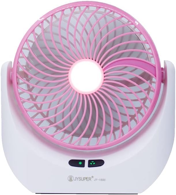 Image of 4000mAh High Speed ๐๐๐๐ก๐๐ซ๐ ๐๐๐๐ฅ๐ Table Fan for Home, ๐๐ฌ๐๐ข๐ฅ๐ฅ๐๐ญ๐ข๐ง๐ ๐๐๐ง with ๐๐๐ ๐๐ข๐ ๐ก๐ญ | ๐๐๐ ๐๐๐ซ๐ฌ๐จ๐ง๐๐ฅ Fan, ๐ ๐๐ฉ๐๐๐ (F0 - Light Green)