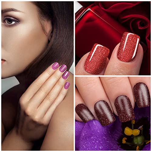 Danneasy 16 Sheets Red Nail Wraps Self Adhesive Nail Polish Stickers For Women Solid Color Nail Polish Strips Gel Nail Sticker Fingernail Stickers Manicure Kit With 1Pc Nail File, Cuticle Stick #TOP3