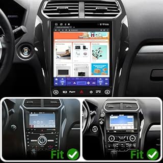 Junsun 8 Core Android 13 Car Radio Stereo for Ford Explorer 2011-2019, 12.1 inch Touch Screen with Wireless CarPlay Android Auto DSP Bluetooth GPS Navitation