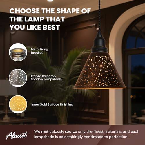 Image of Trumpet Pendant Light Shade 2 Packs, Fits Bedroom Lving Room and Bathroom for Chandelier Shades 2.4x7.4x5.7 inchcover for Pendant Light Wall Sconces Series
