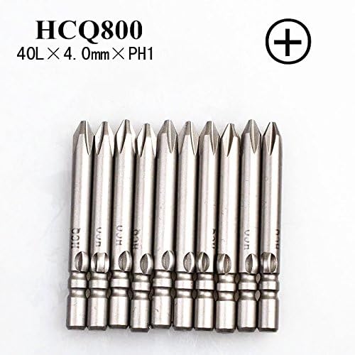 10pcs/lot 800 Phillips 40L*4.0*PH1 S2 steel screwdriver bit