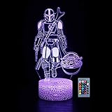 Seguridad infantil: fácil de transportar. Seguro al tacto. Base de ABS resistente de grado de juguete y luces 3D de alta calidad que no se sobrecalientan. La luz es suave y no daña los ojos de los niños. Es una gran luz de noche para niños.