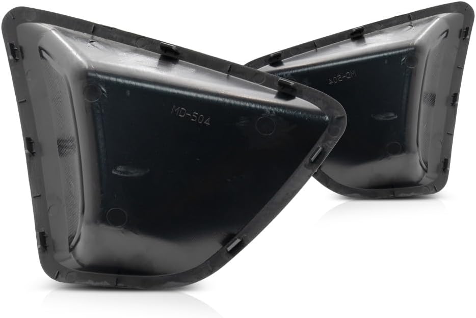 For Ford Fiesta Fog Light Cover 2011 2012 2013 Driver and Passenger Side Pair/Set | Front | Black | Hatchback/Sedan | FO1038144 + FO1039144 | AE8Z17E811AA + AE8Z17E810AA