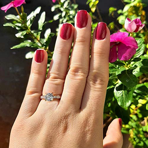 Anel Solitário Feminino Banhado Ouro 18k Zirconia Luxo Noivado Princesa Lindo - Ricari Tamanho: 16