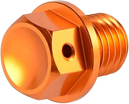 Miniatura 2 de Mag Pro - Tapón de drenaje de aceite para motocicletas KTM y Husqvarna, 0.472 in x P1,0.197 in con imán de neodimio (naranja)